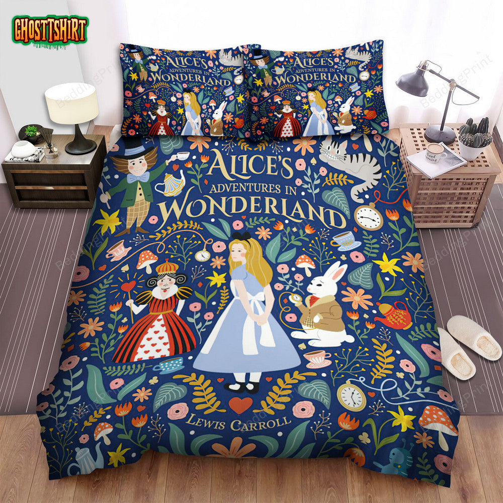 Alice In Wonderland (I) (2010) Adventures Movie Poster Bed Sheets Duvet Cover Bedding Set