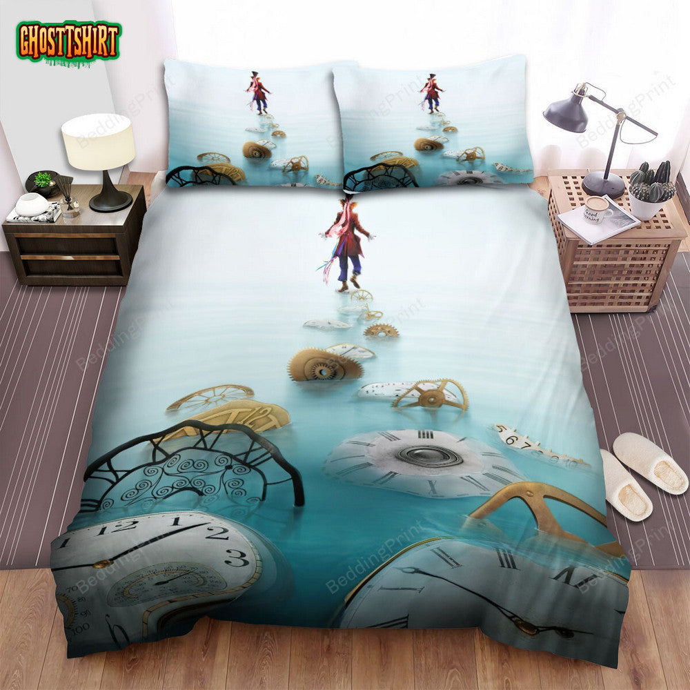 Alice In Wonderland (I) (2010) Dial Movie Poster Bed Sheets Duvet Cover Bedding Set