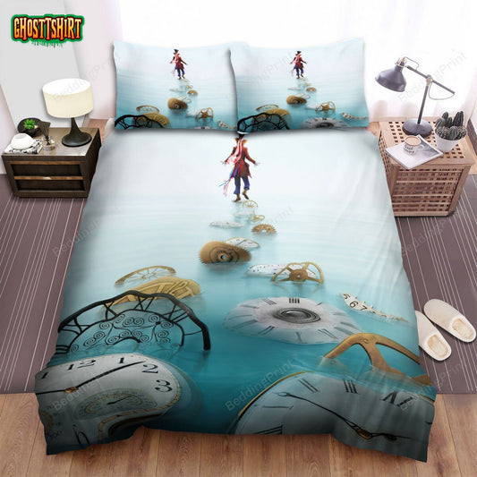 Alice In Wonderland (I) (2010) Dial Movie Poster Bed Sheets Duvet Cover Bedding Set