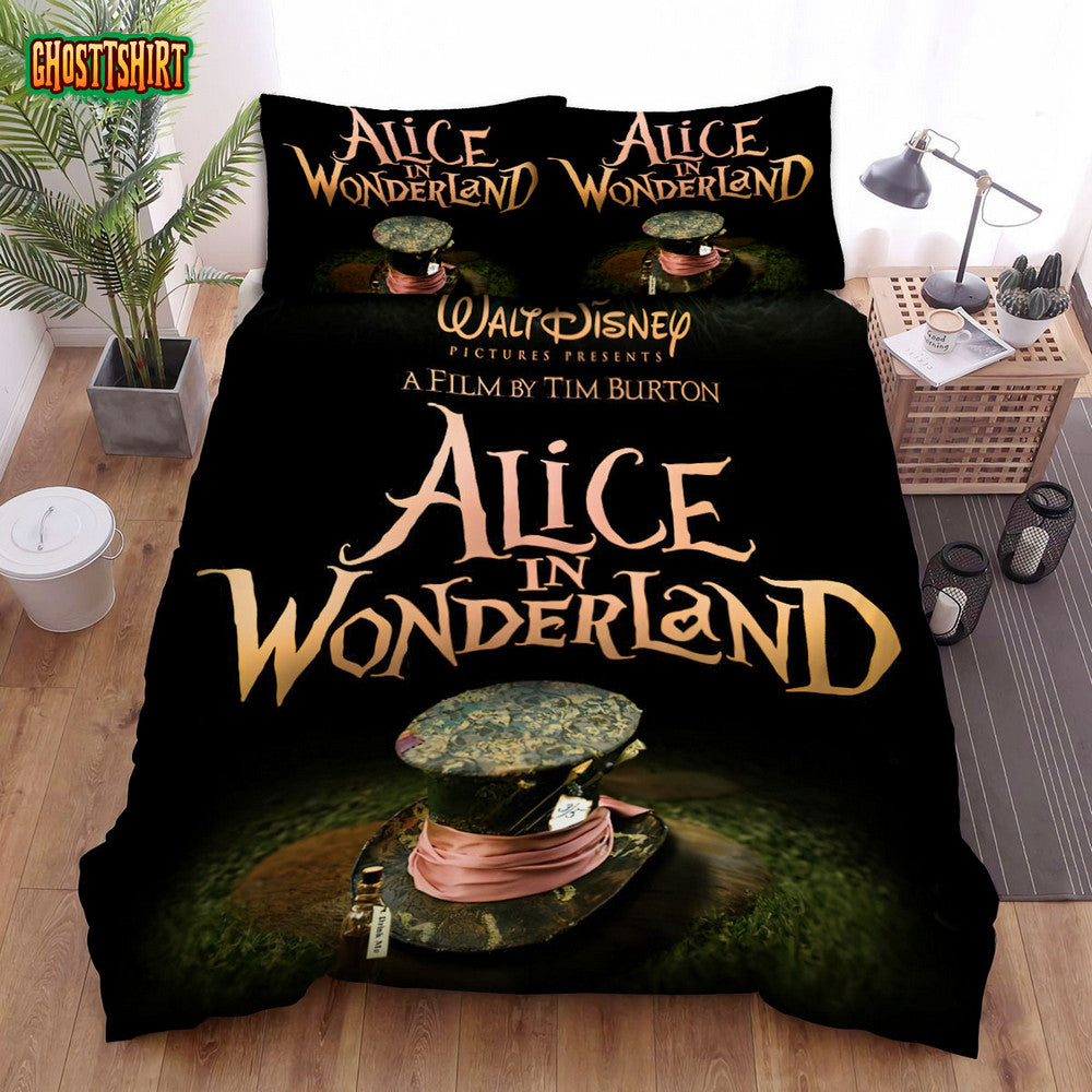 Alice In Wonderland (I) (2010) Picture Presents Movie Poster Bed Sheets Duvet Cover Bedding Set