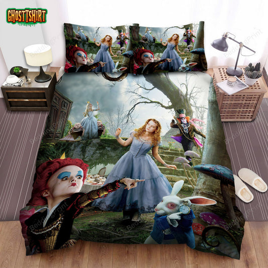 Alice In Wonderland (I) (2010) Poster Movie Poster Bed Sheets Duvet Cover Bedding Set Ver 4