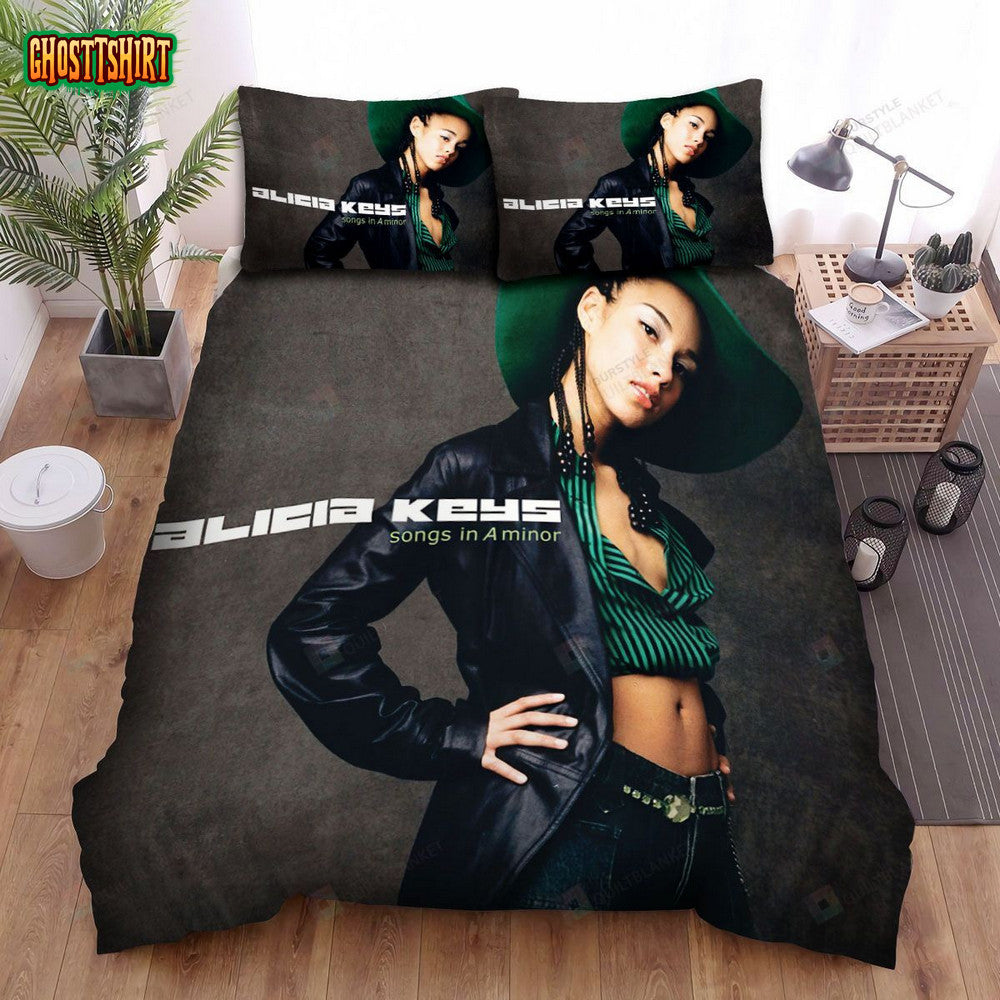 Alicia Keys, Song In A Minor Bed Sheets Spread Duvet Cover Bedding Set