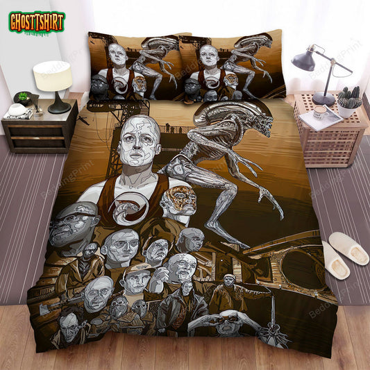 Alien Movie Art 2 Bed Sheets Duvet Cover Bedding Set
