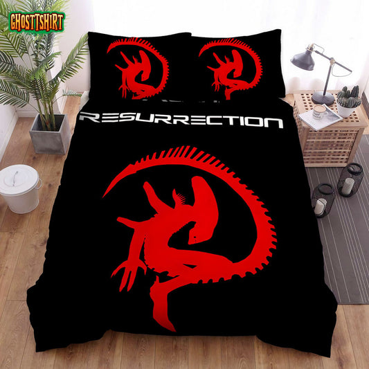 Alien Poster Art Bed Sheets Duvet Cover Bedding Set