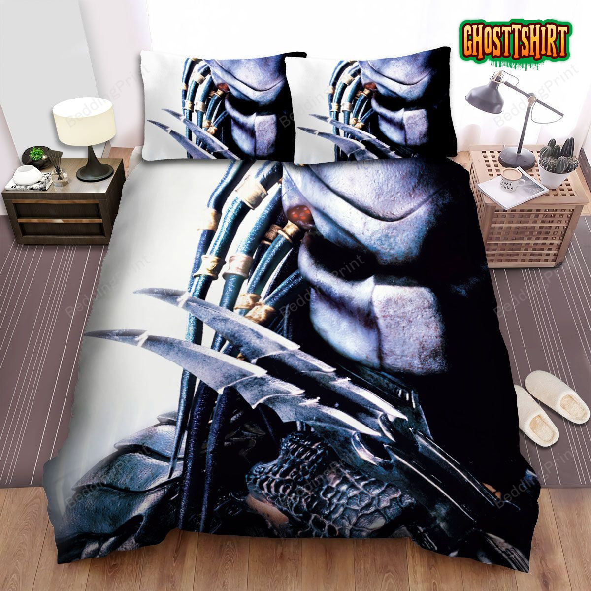 Alien Vs. Predator Iron Hands Bed Sheets Duvet Cover Bedding Set