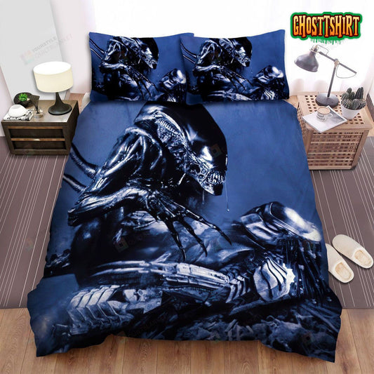 Alien Vs. Predator Obcy Kontra Bed Sheets Duvet Cover Bedding Set