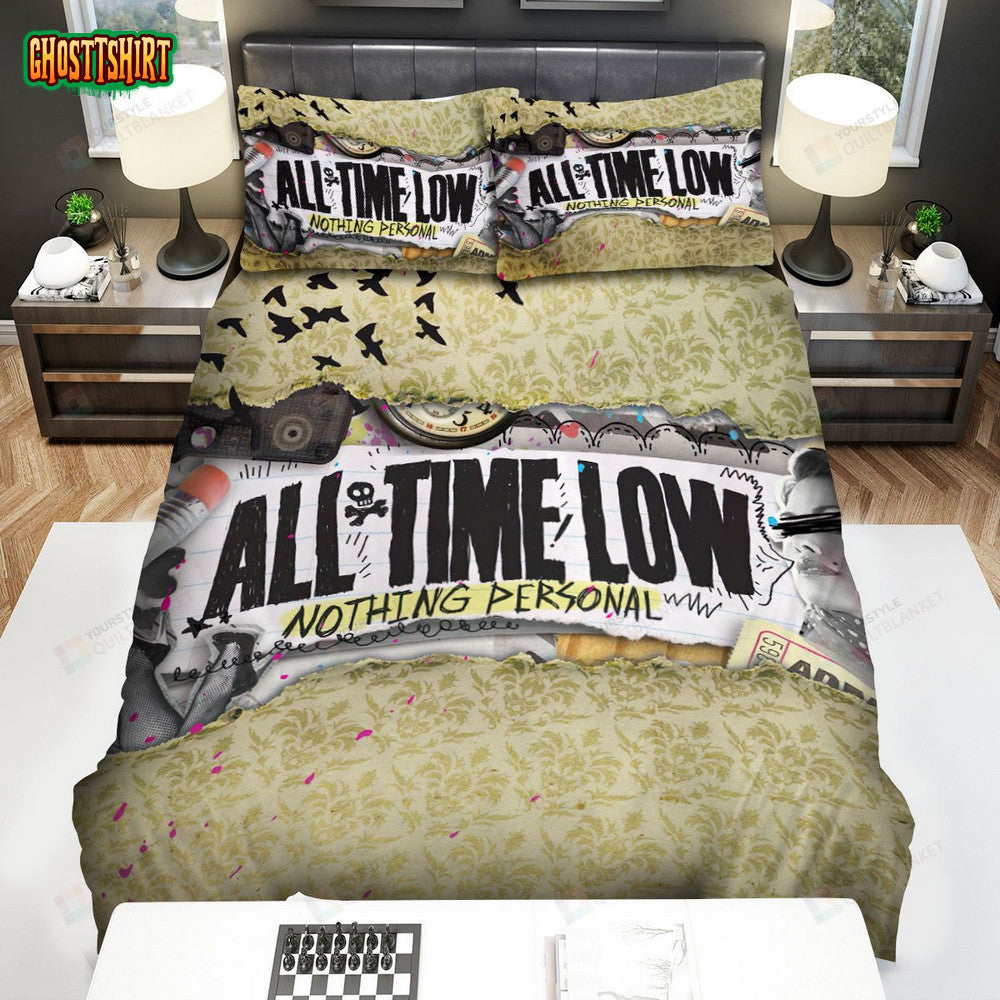 All Time Low Album Nothing Personal Bed Sheets Spread Comforter Duvet Cover Bedding Set