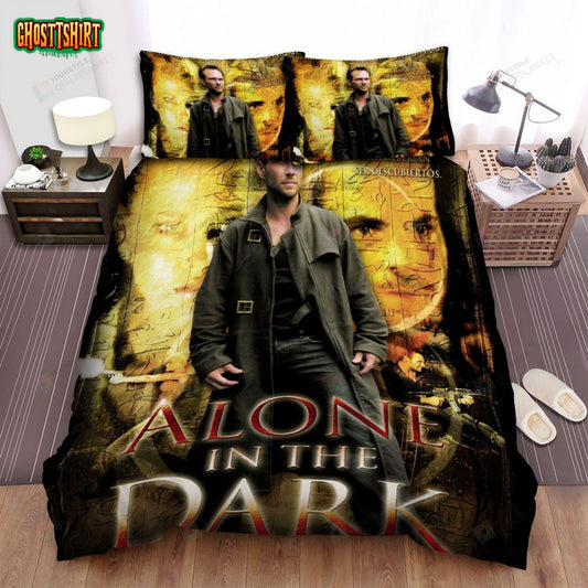 Alone In The Dark Movie Poster Iv Photo Bed Sheets Spread Comforter Duvet Cover Bedding Set