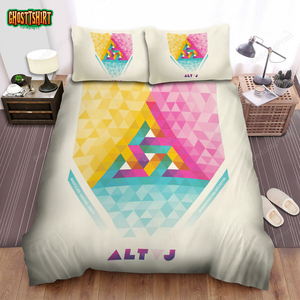 Alt-J Band Multicolored Triangle Bed Sheets Duvet Cover Bedding Set