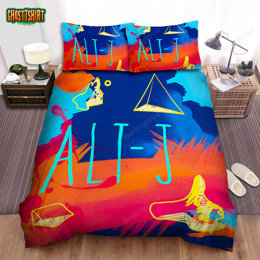 Alt-J Band Red Yellow Blue Bed Sheets Duvet Cover Bedding Set