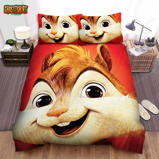 Alvin And The Chipmunks (2007) Alvin Here Movie Poster Bed Sheets Duvet Cover Bedding Set