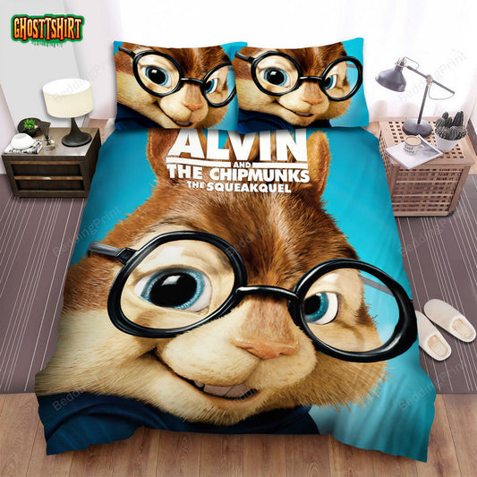 Alvin And The Chipmunks (2007) Hi, I Am Chipmunk Movie Poster Bed Sheets Duvet Cover Bedding Set