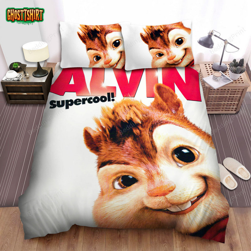 Alvin And The Chipmunks Movie Supercool! Poster Bed Sheets Duvet Cover Bedding Set