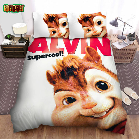 Alvin And The Chipmunks Movie Supercool! Poster Bed Sheets Duvet Cover Bedding Set