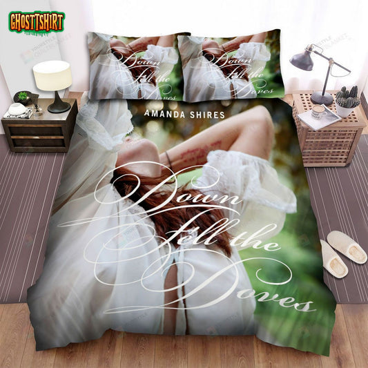 Amanda Shires Album Down Fell The Doves Bed Sheets Spread Comforter Duvet Cover Bedding Set
