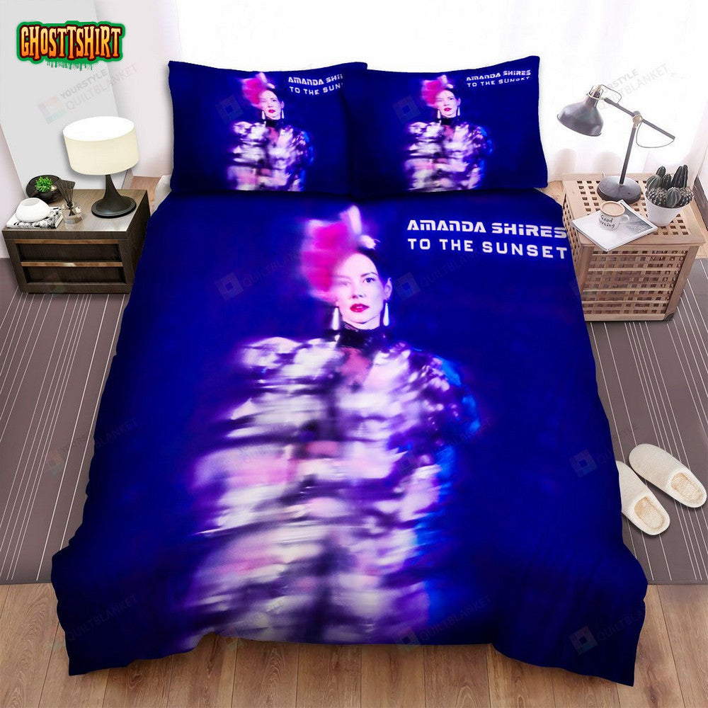 Amanda Shires Album To The Sunset Bed Sheets Spread Comforter Duvet Cover Bedding Set