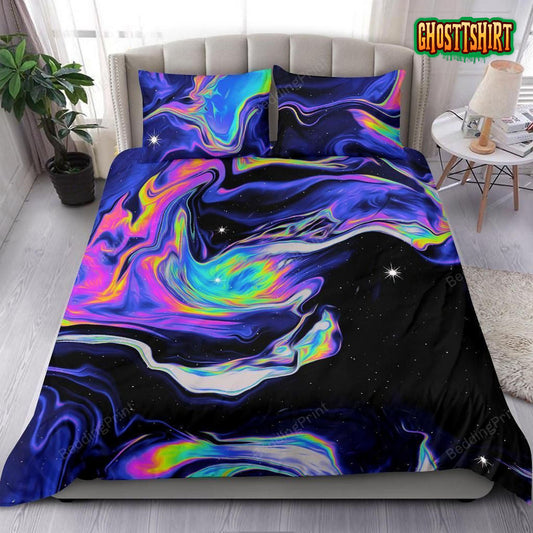 Amazing Galaxy Psychedelic Art Bed Sheets Duvet Cover Bedding Set