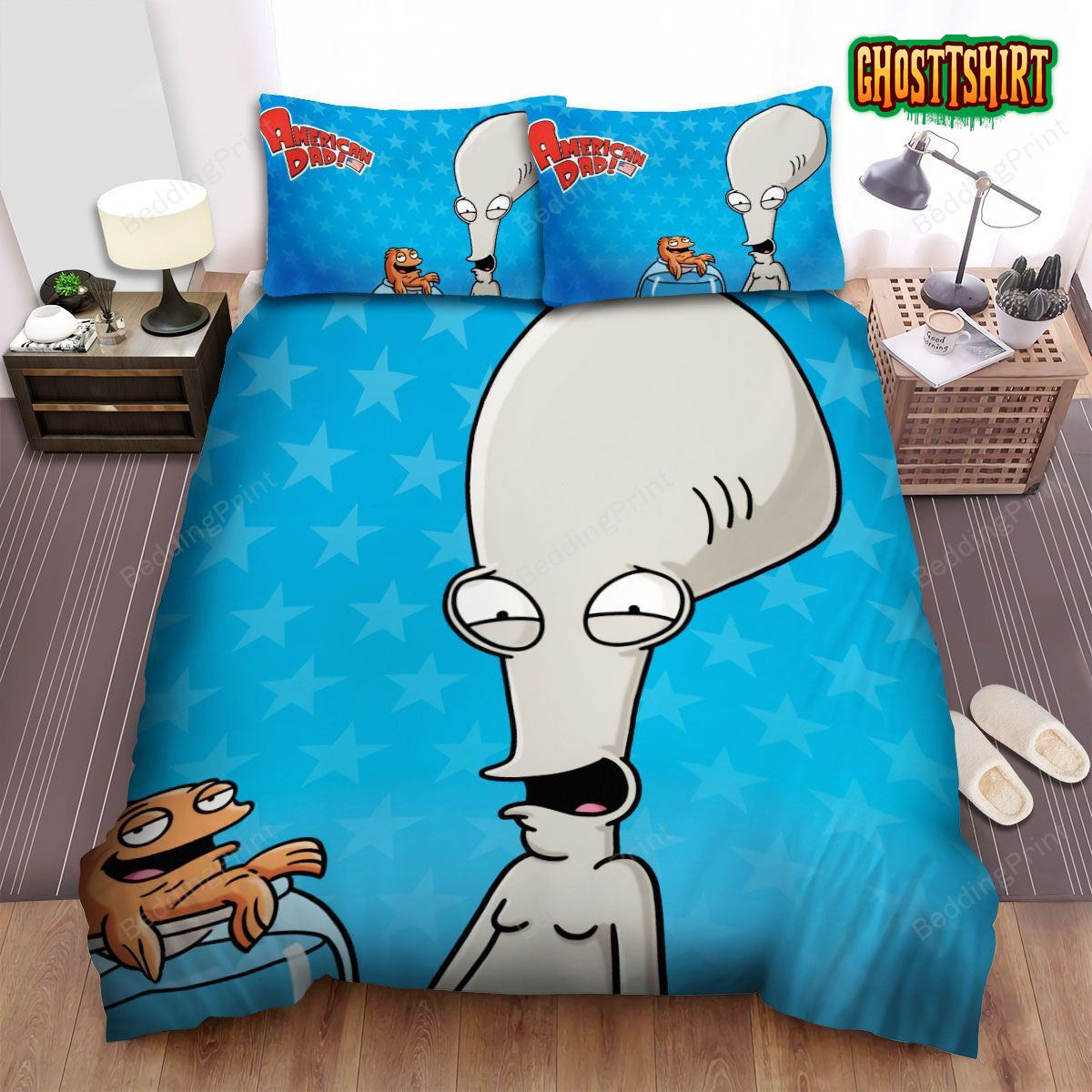 American Dad Roger And Klaus Poster Bed Sheets Spread Duvet Cover Bedding Set