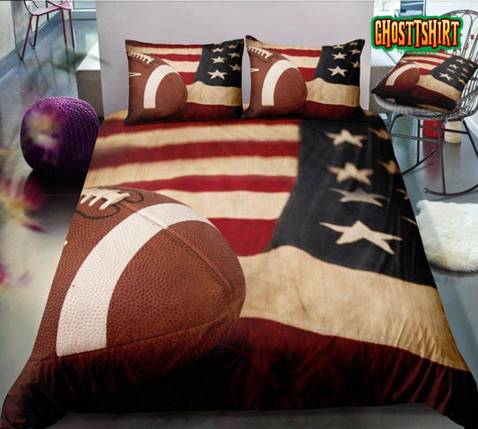 American Football Bed Sheets Duvet Cover Bedding Set