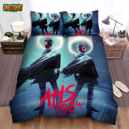 American Horror Story 1984 Movie Poster Bed Sheets Spread Comforter Duvet Cover Bedding Set