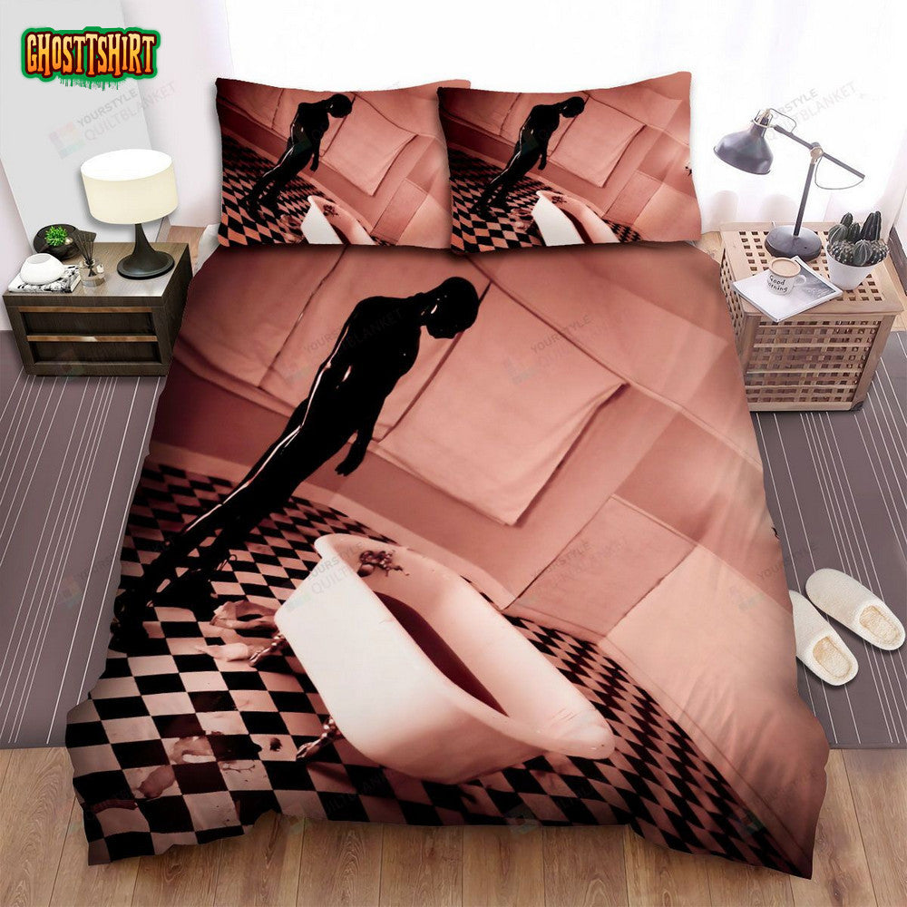 American Horror Story Bathroom Movie Poster Bed Sheets Spread Comforter Duvet Cover Bedding Set