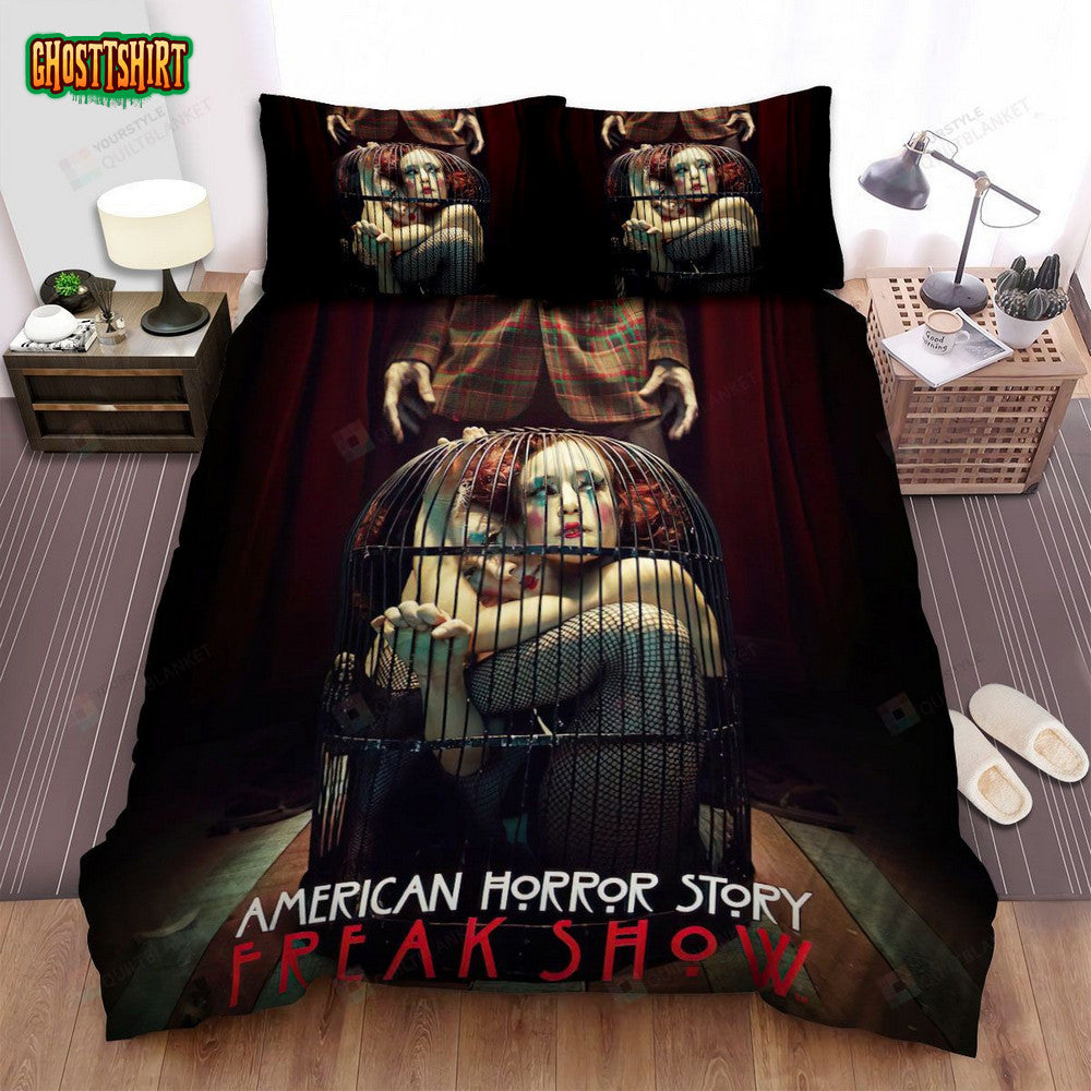 American Horror Story Bird Cage Movie Poster Bed Sheets Spread Comforter Duvet Cover Bedding Set