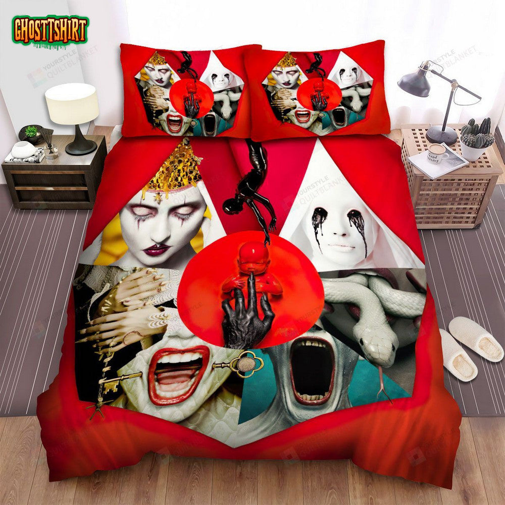 American Horror Story Circle Movie Poster Bed Sheets Spread Comforter Duvet Cover Bedding Set