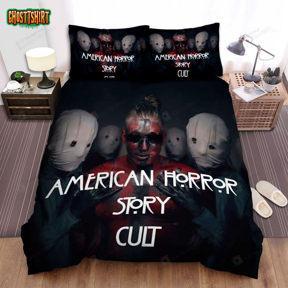 American Horror Story Cult Movie Poster Bed Sheets Spread Comforter Duvet Cover Bedding Set