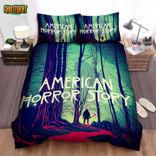 American Horror Story Forest Movie Poster Bed Sheets Spread Comforter Duvet Cover Bedding Set