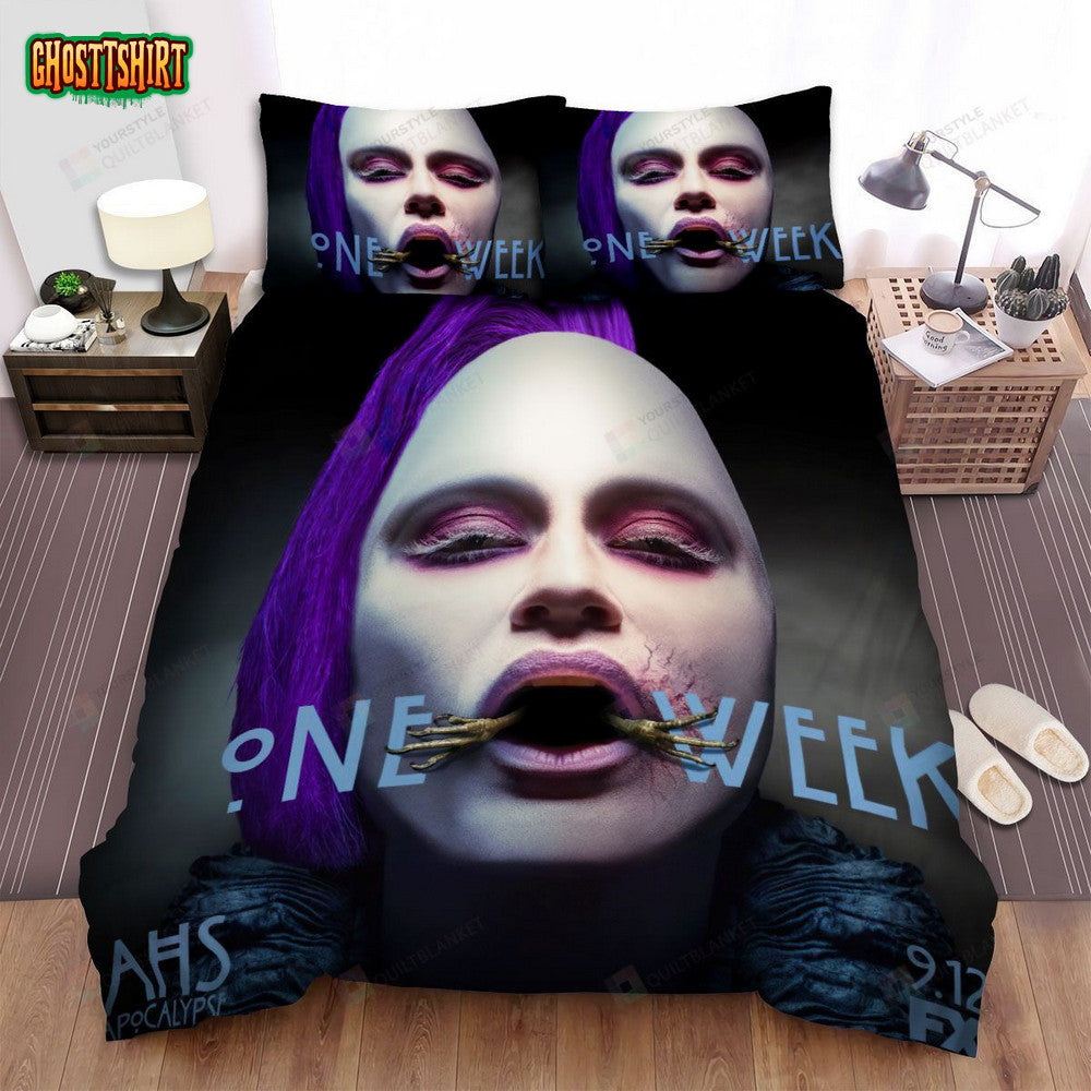 American Horror Story One Week Movie Poster Bed Sheets Spread Comforter Duvet Cover Bedding Set