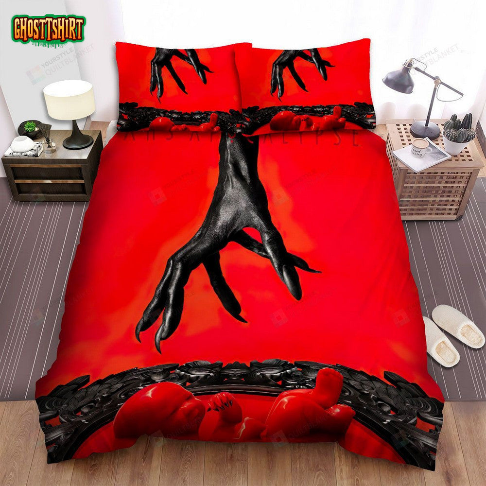 American Horror Story Red Baby Movie Poster Bed Sheets Spread Comforter Duvet Cover Bedding Set