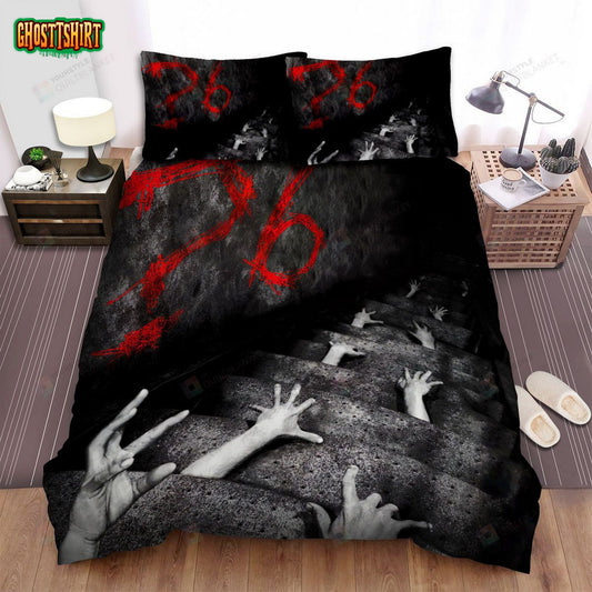 American Horror Story Stairs Movie Poster Bed Sheets Spread Comforter Duvet Cover Bedding Set
