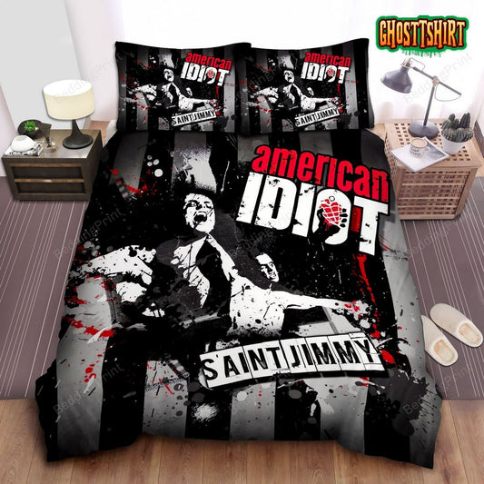 American Idiot Saint Jimmy Bed Sheets Spread Duvet Cover Bedding Set