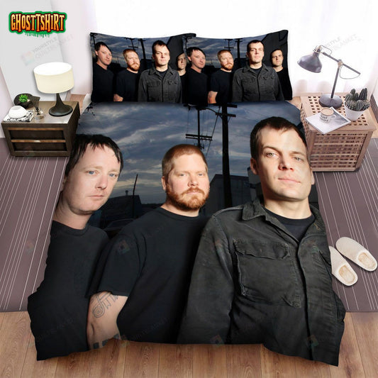 American Steel Band Sky Background Bed Sheets Spread Comforter Duvet Cover Bedding Set