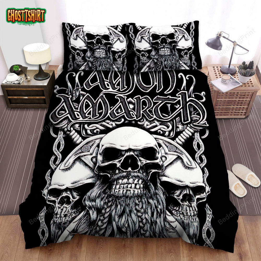 Amon Amarth Band 3 Skullcap Bed Sheets Duvet Cover Bedding Set