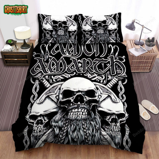 Amon Amarth Band 3 Skullcap Bed Sheets Duvet Cover Bedding Set