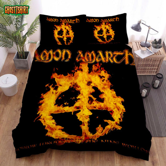Amon Amarth Band Album Sorrosw Throughout The Nine Worlds Bed Sheets Duvet Cover Bedding Set