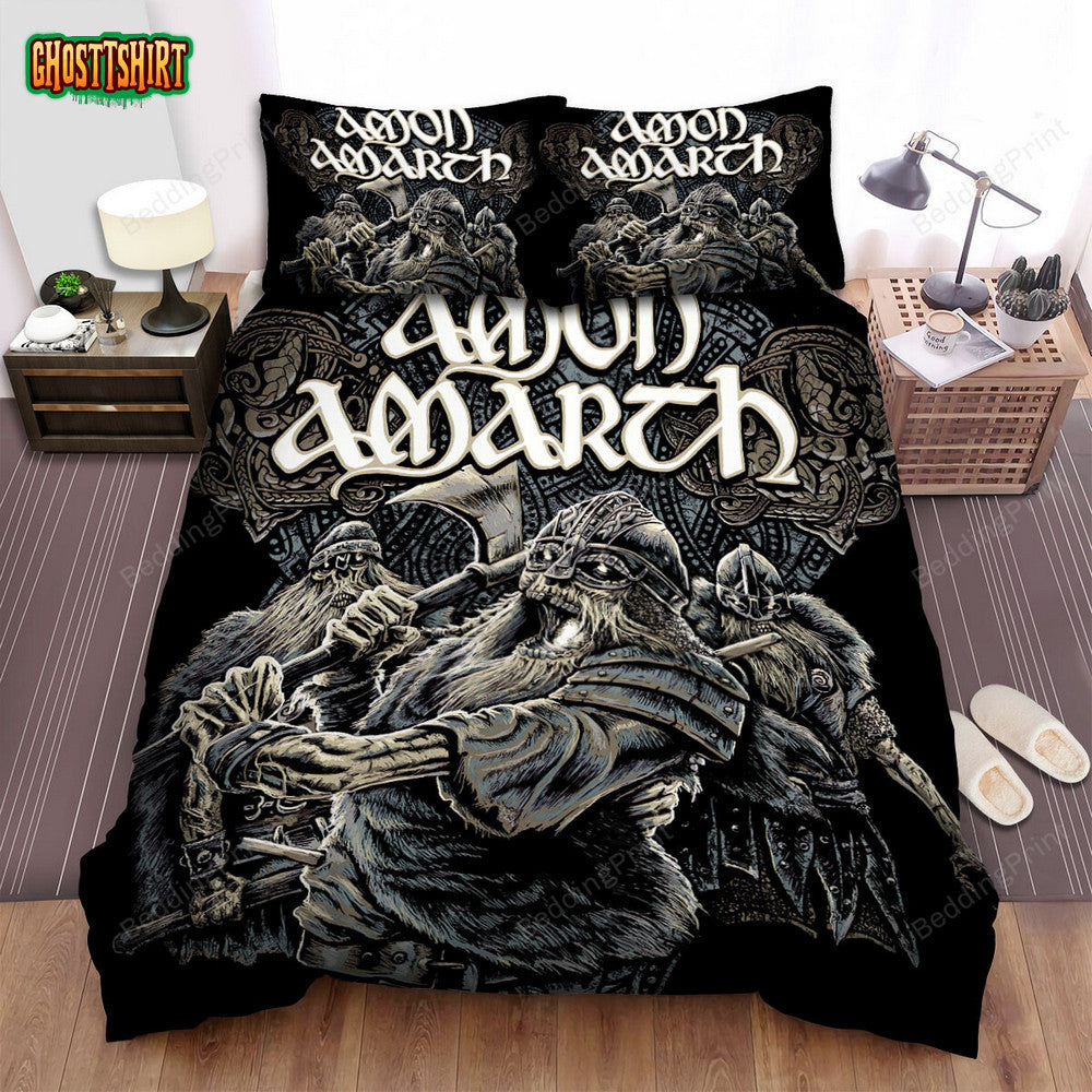 Amon Amarth Band Platinum Bed Sheets Duvet Cover Bedding Set