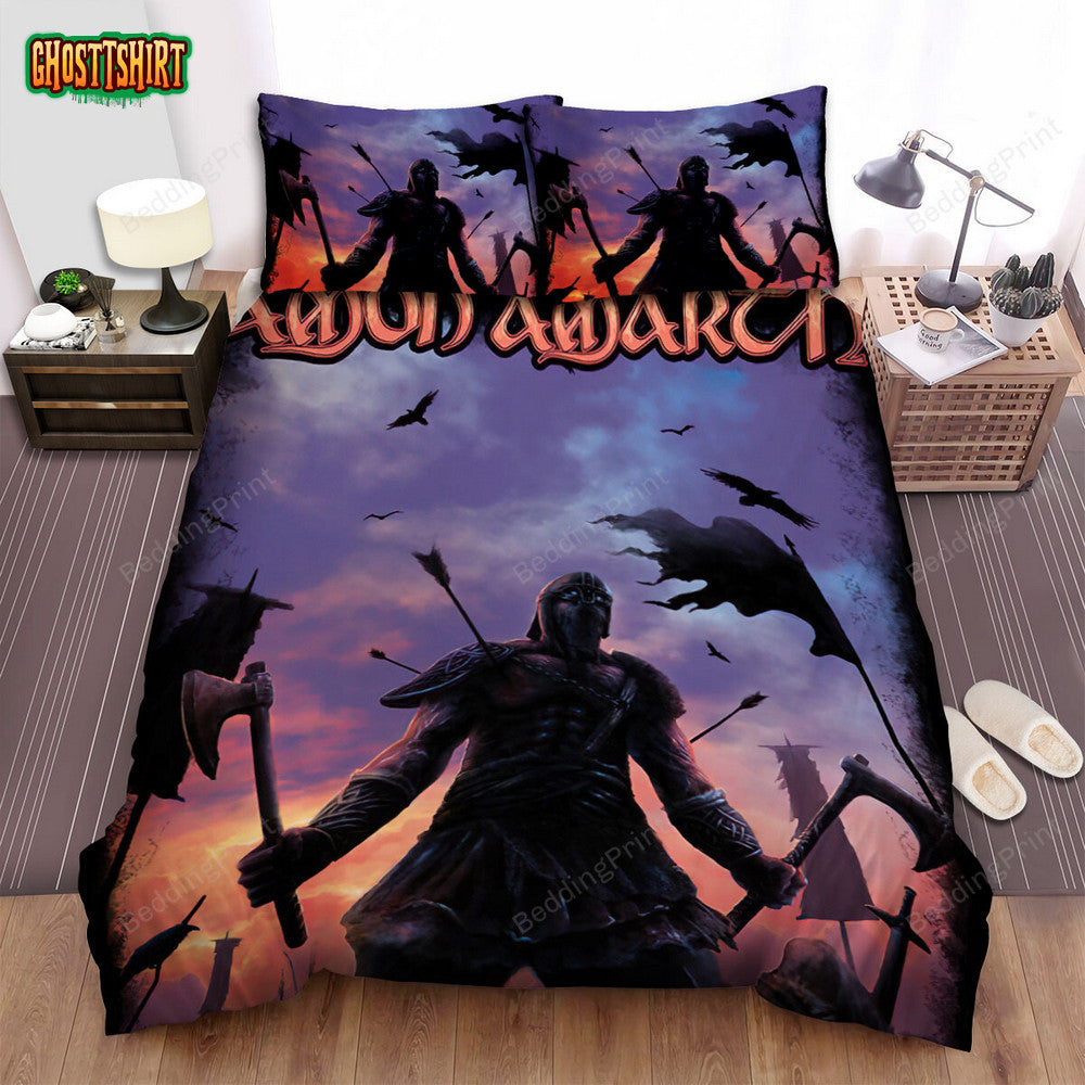 Amon Amarth Band Sky Background Bed Sheets Duvet Cover Bedding Set
