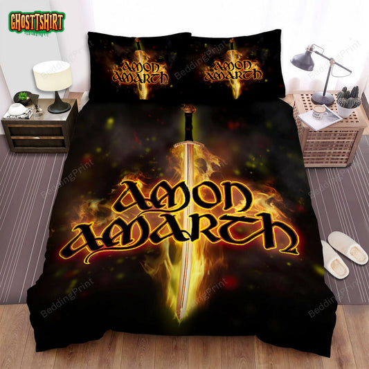 Amon Amarth Band Sword Bed Sheets Duvet Cover Bedding Set