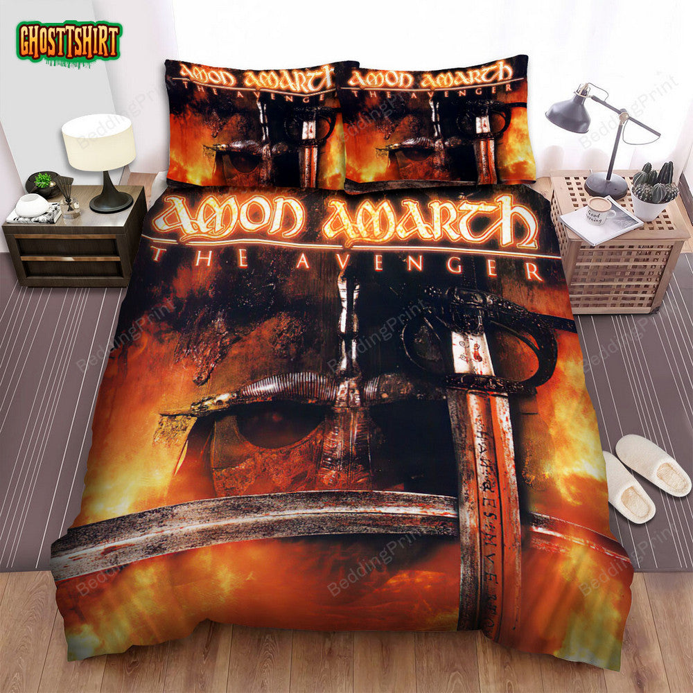 Amon Amarth Band The Avenger Bed Sheets Duvet Cover Bedding Set