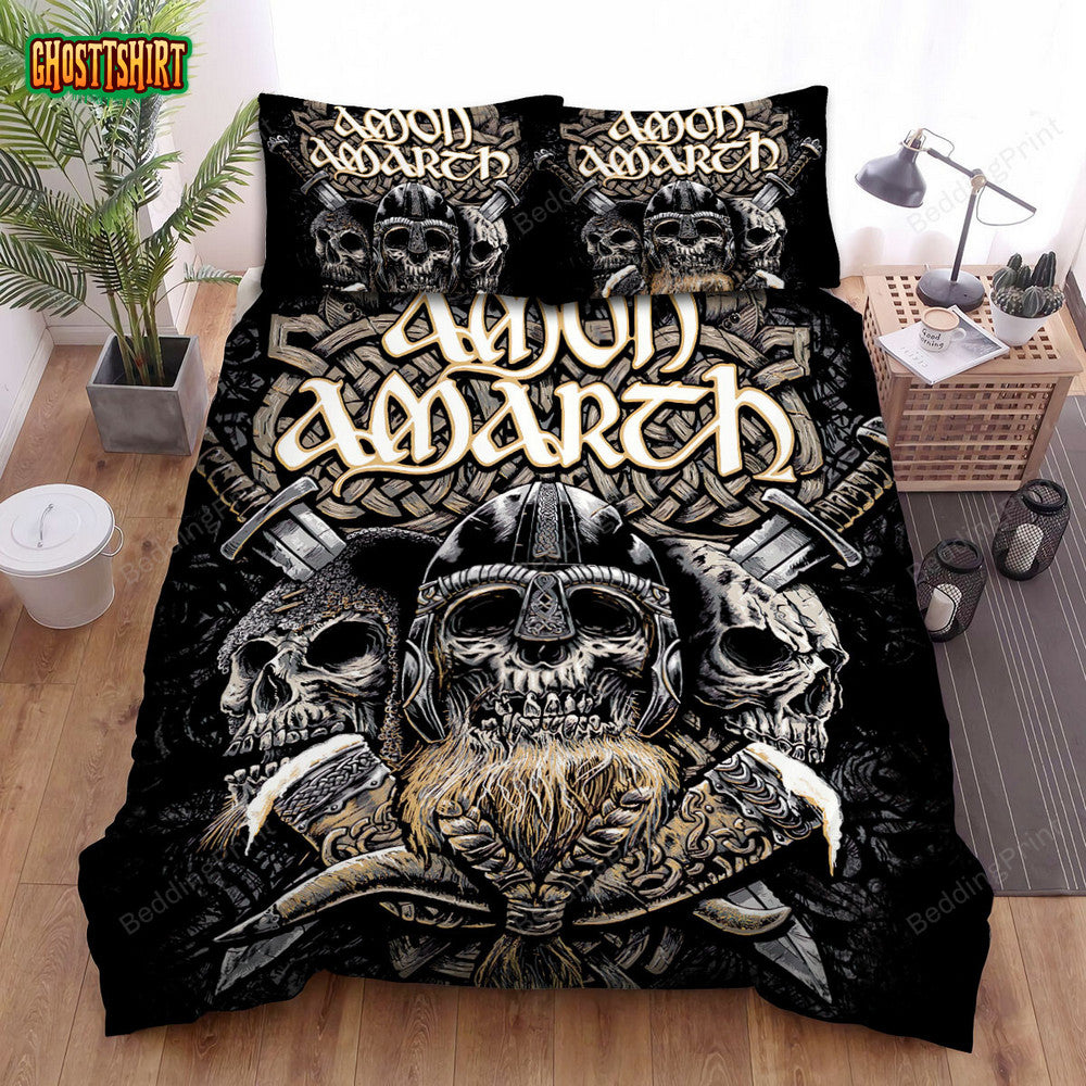 Amon Amarth Band Warrior Bed Sheets Duvet Cover Bedding Set