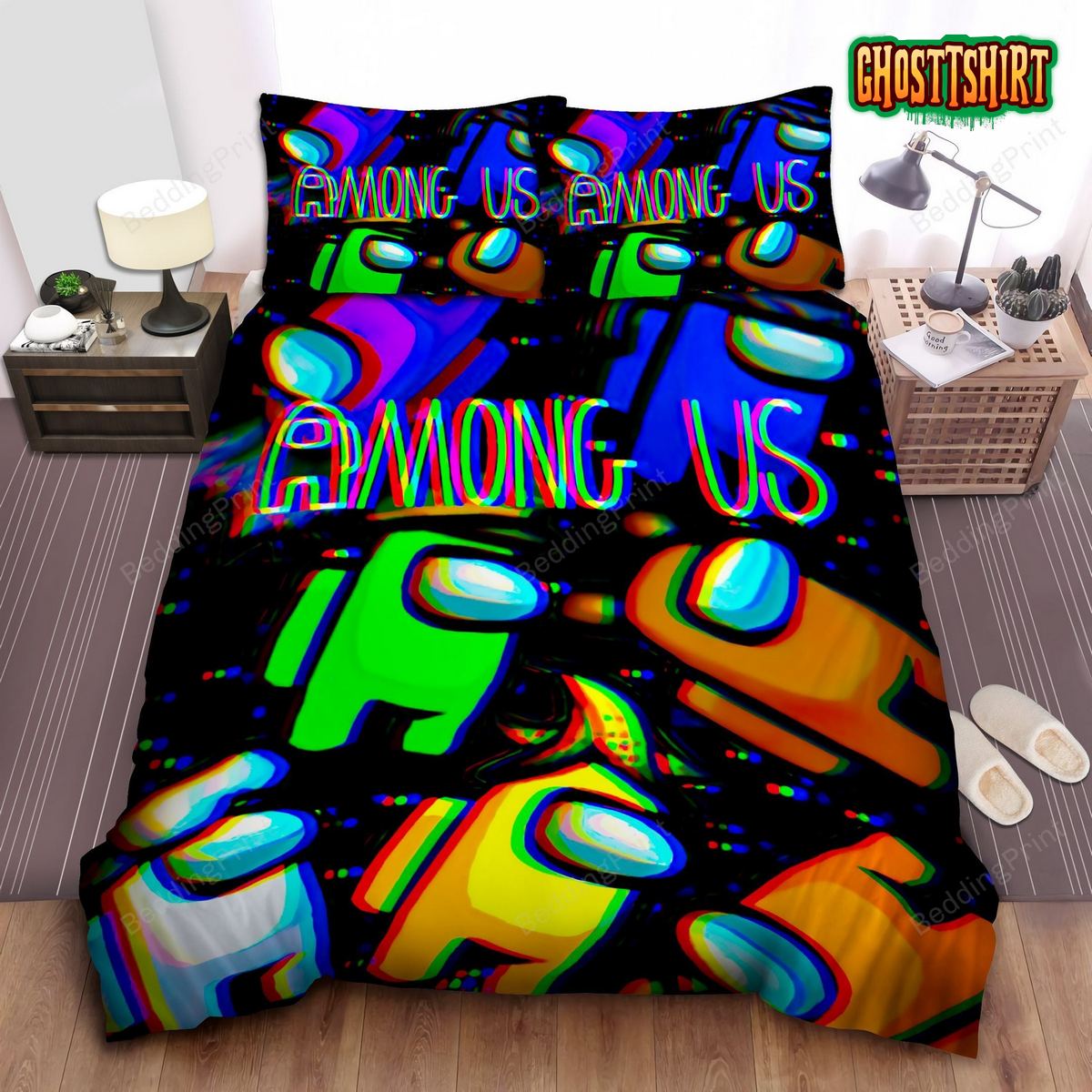 Among Us Bed Sheets Duvet Cover Bedding Set