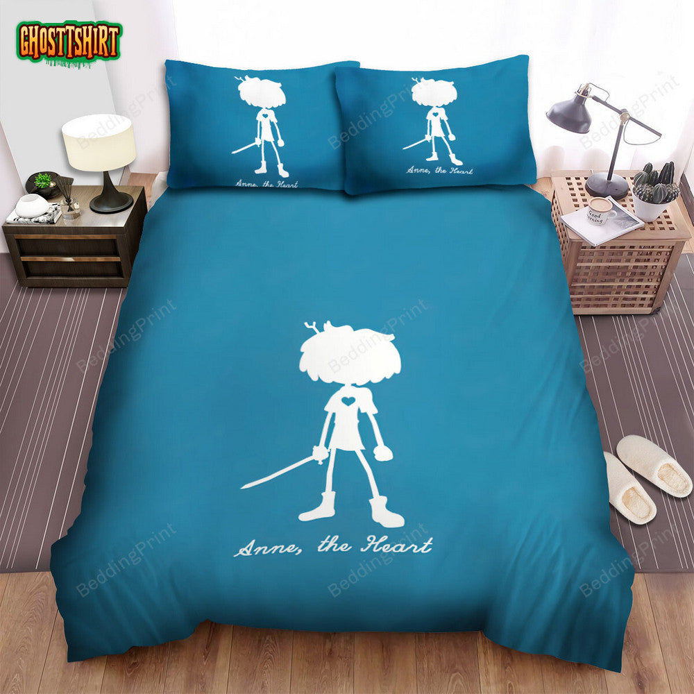 Amphibia (2019) Anne, The Heart Poster Bed Sheets Duvet Cover Bedding Set