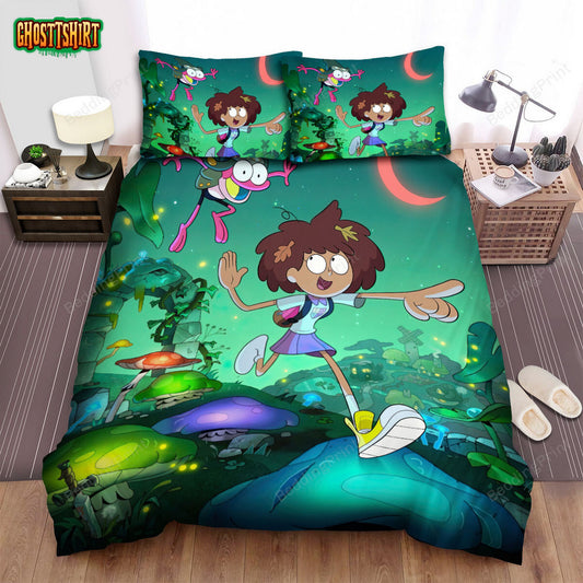 Amphibia (2019) Movie Poster 3 Bed Sheets Duvet Cover Bedding Set
