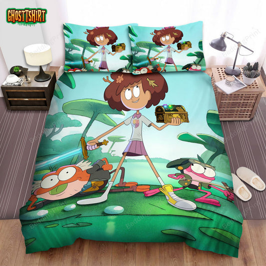 Amphibia (2019) Movie Poster 5 Bed Sheets Duvet Cover Bedding Set