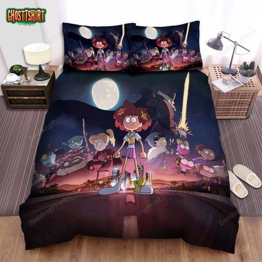 Amphibia (2019) Movie Poster 7 Bed Sheets Duvet Cover Bedding Set