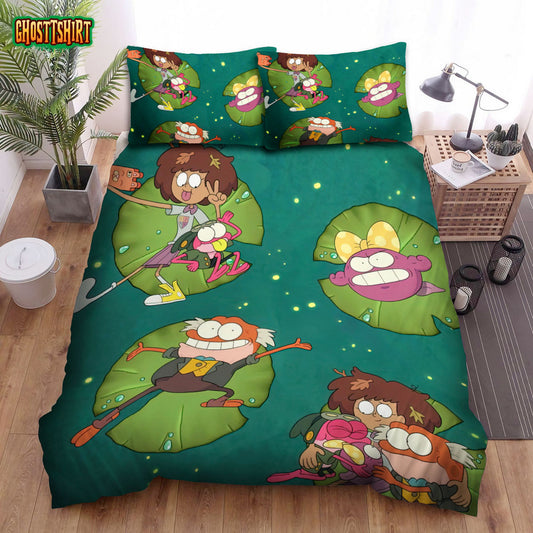 Amphibia (2019) Movie Poster Fanart 2 Bed Sheets Duvet Cover Bedding Set