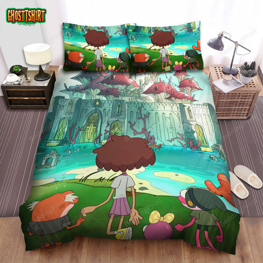 Amphibia (2019) Movie Poster Fanart Bed Sheets Duvet Cover Bedding Set