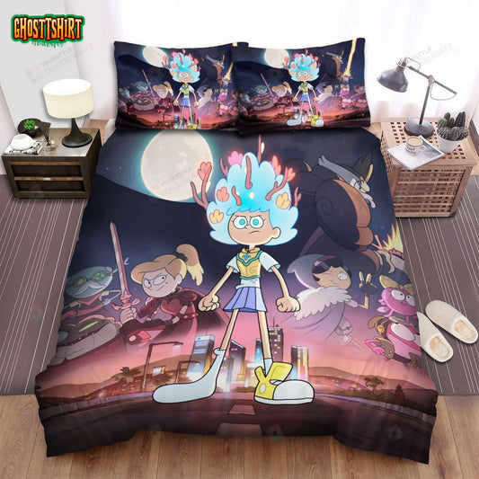 Amphibia Main Characters Poster Bed Sheets Spread Duvet Cover Bedding Set